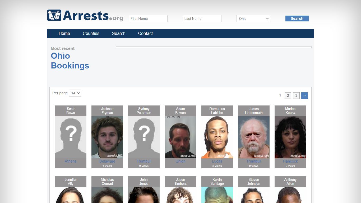 Ohio Arrests and Inmate Search